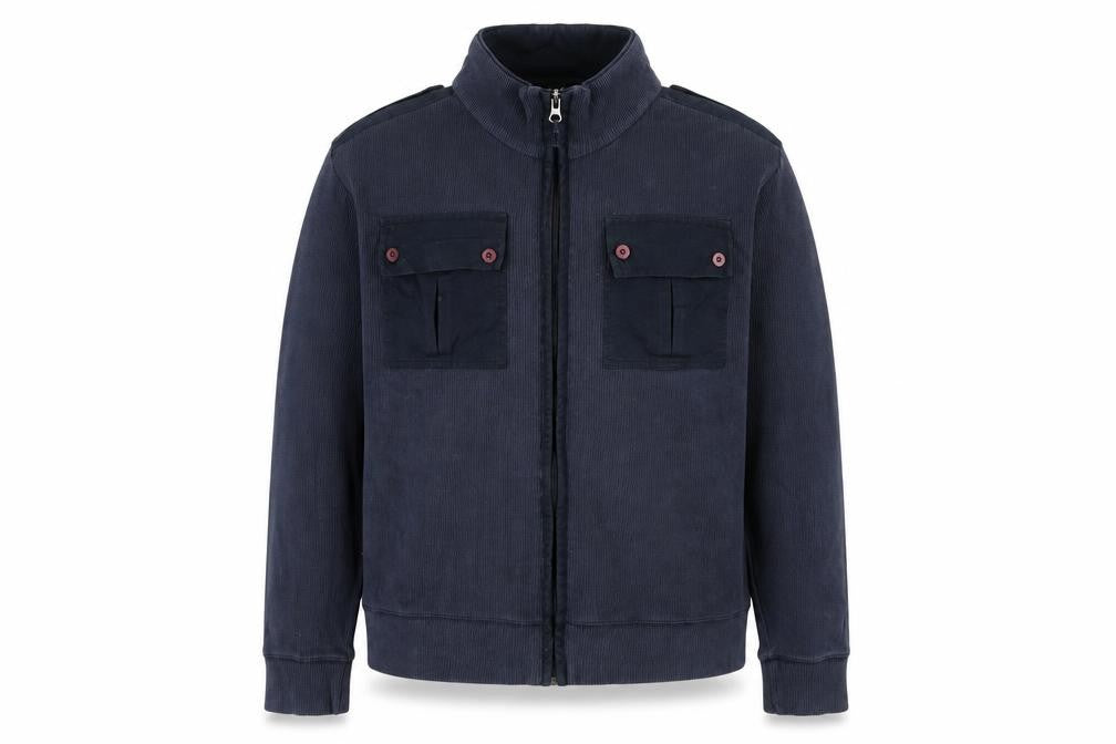 FU2 Mens Blue Cotton Full Zip Sweatshirt Size L