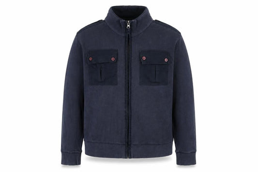 FU2 Mens Blue Cotton Full Zip Sweatshirt Size L