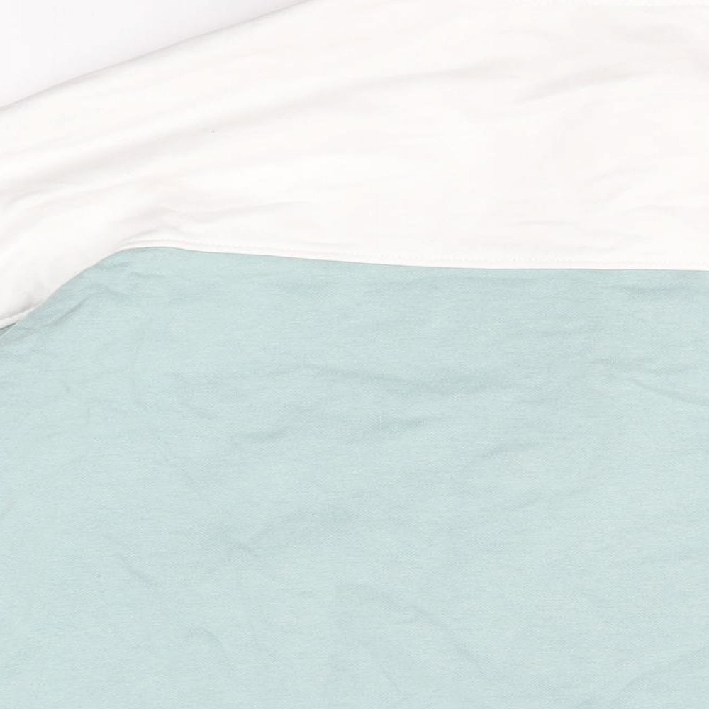 Weekday Womens White Cotton Basic T-Shirt Size S Collared