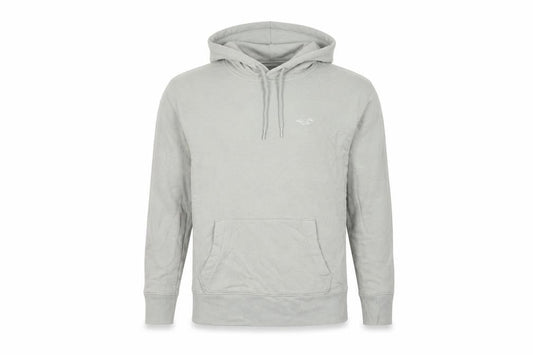 Hollister Mens Green Cotton Pullover Hoodie Size XS - Logo Pockets