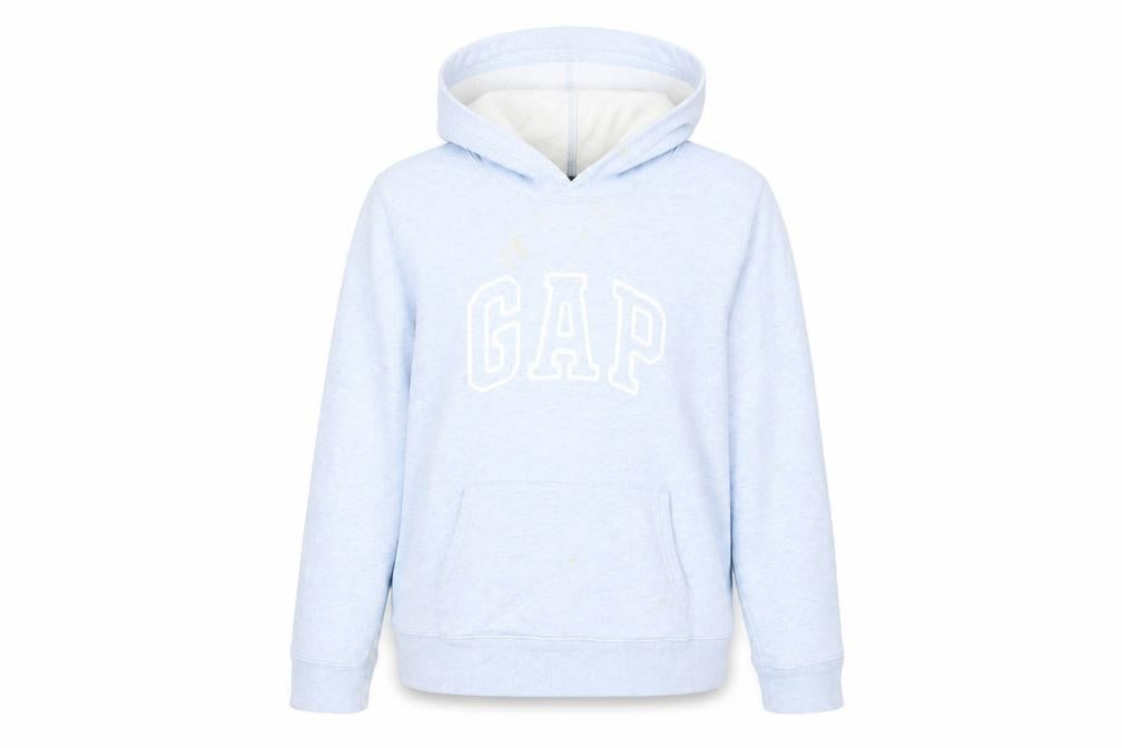 Gap Womens Blue Cotton Pullover Hoodie Size XL Pullover - Logo Pockets