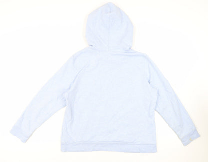 Gap Womens Blue Cotton Pullover Hoodie Size XL Pullover - Logo Pockets