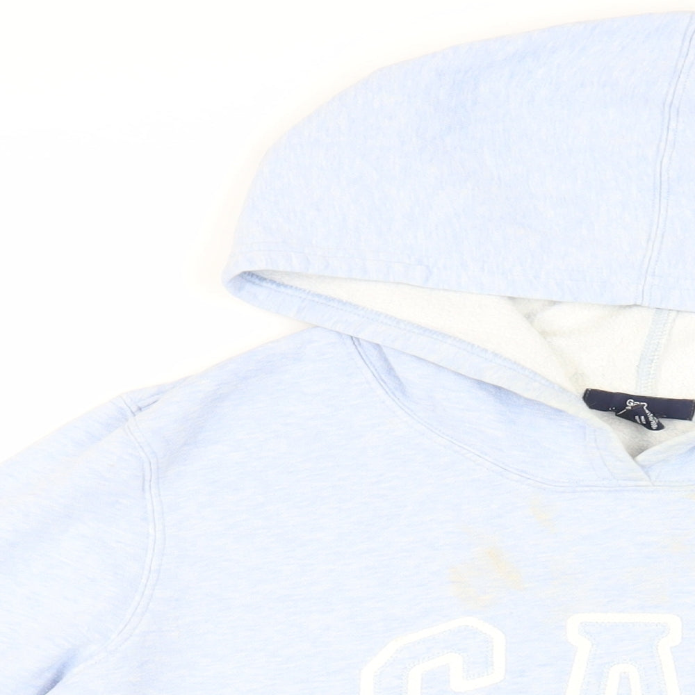Gap Womens Blue Cotton Pullover Hoodie Size XL Pullover - Logo Pockets