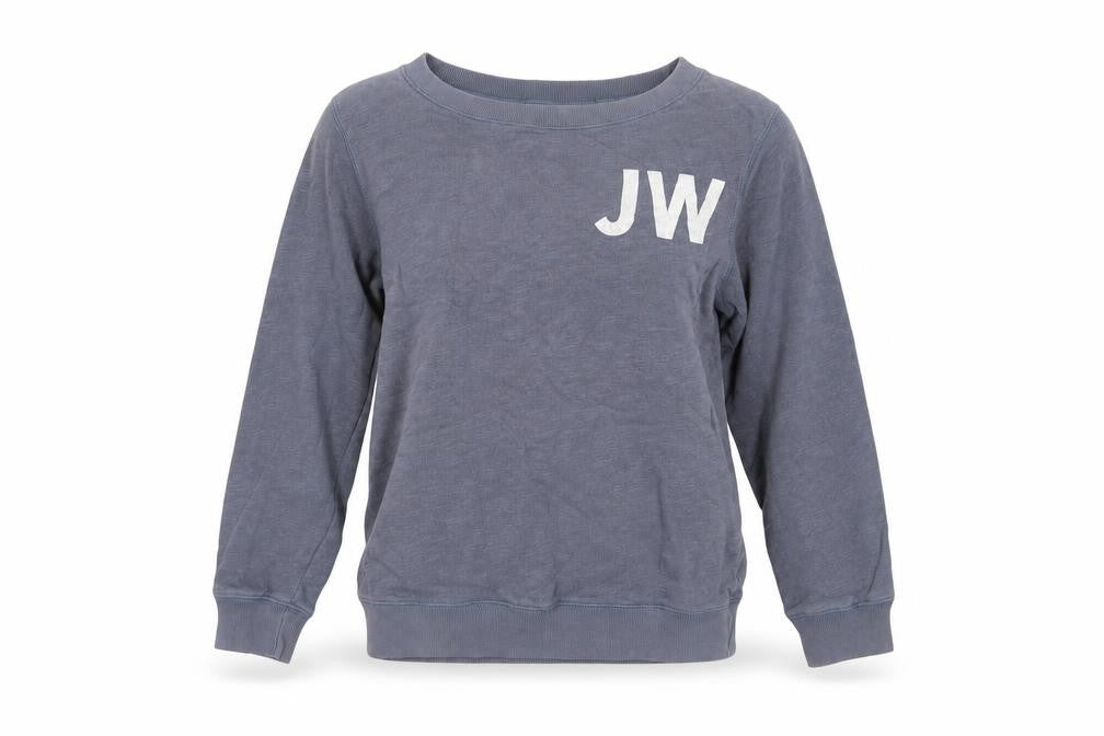 Jack Wills Womens Blue Cotton Pullover Sweatshirt Size 8 Pullover - Logo