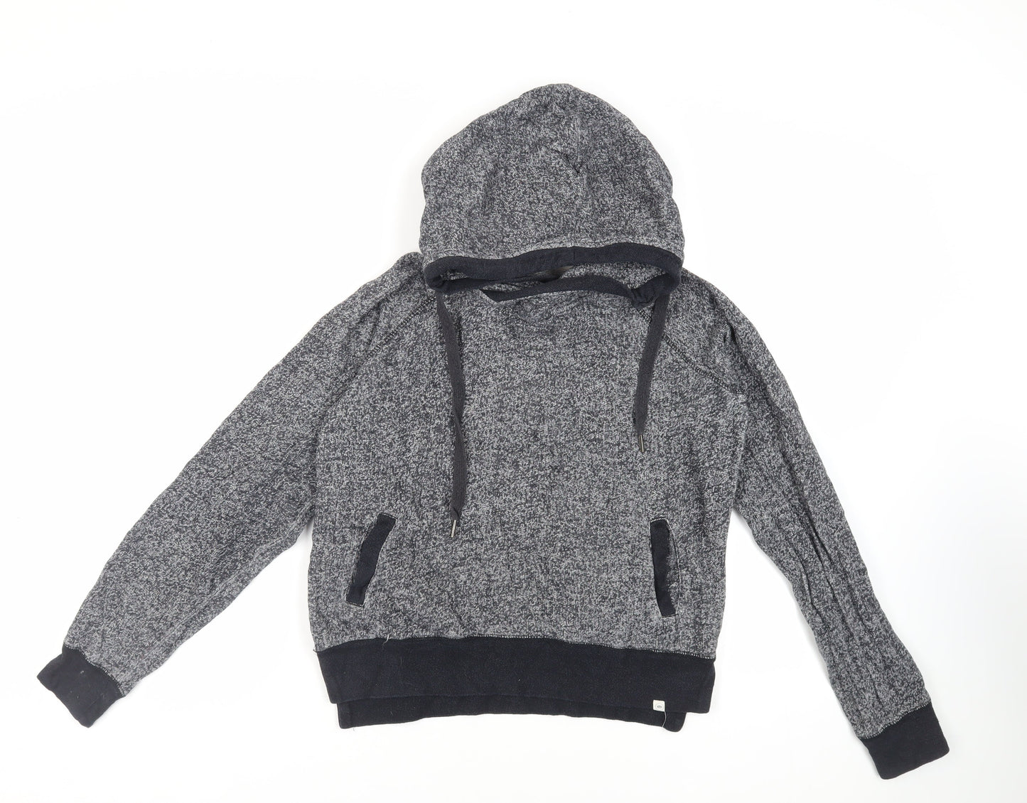 RIP CURL Womens Grey Cotton Pullover Hoodie Size S Pullover