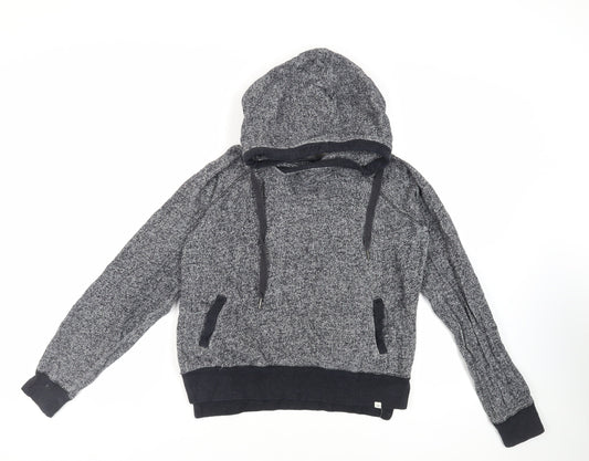 RIP CURL Womens Grey Cotton Pullover Hoodie Size S Pullover