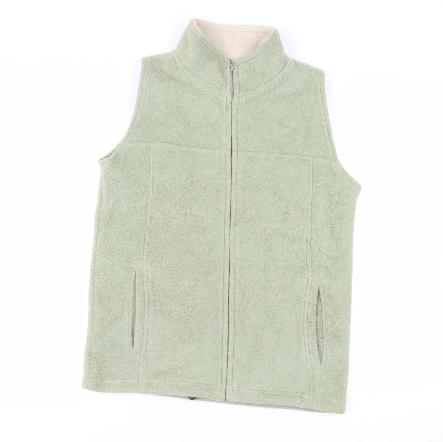 EWM Womens Green Gilet Jacket Size 12 Zip - Pockets
