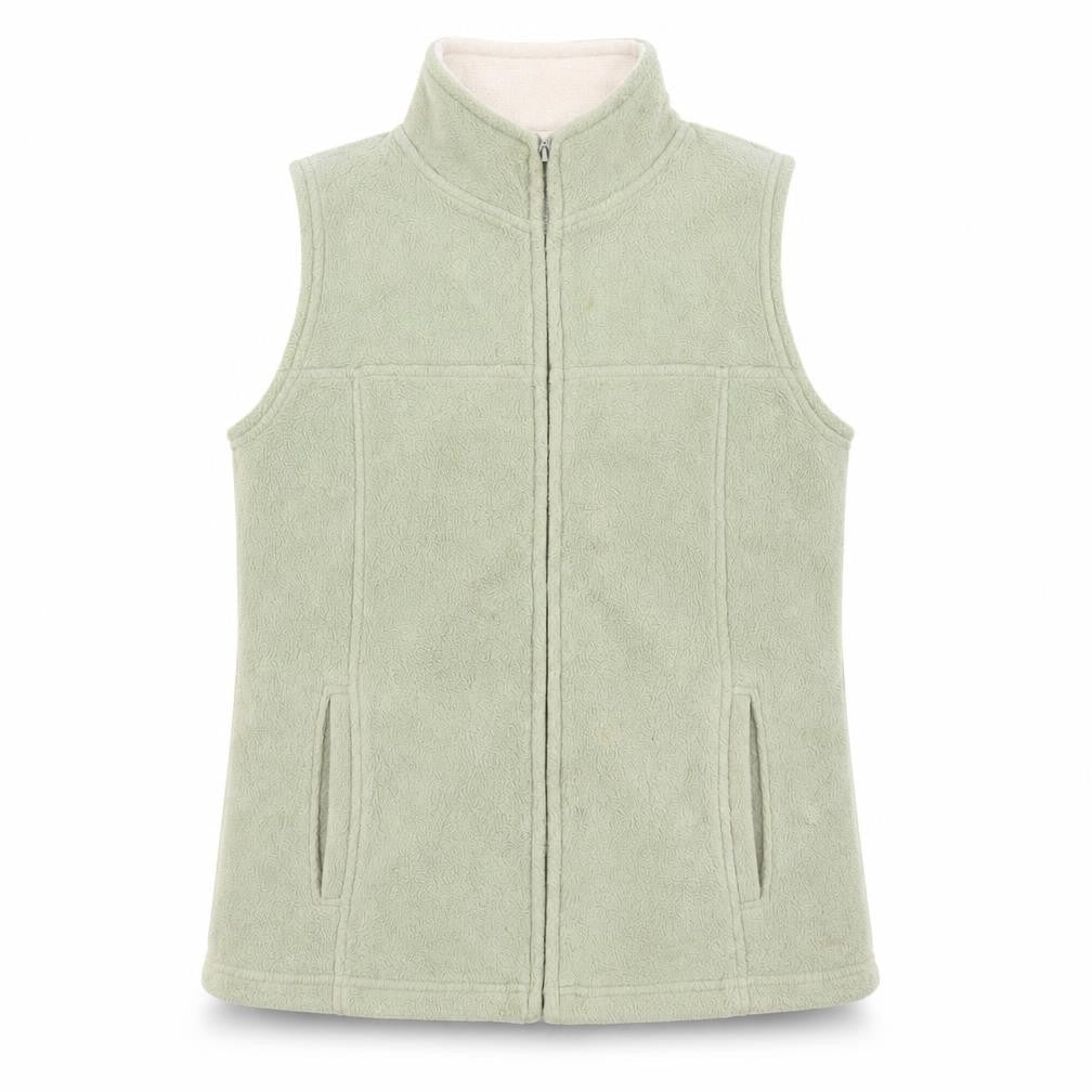 EWM Womens Green Gilet Jacket Size 12 Zip - Pockets