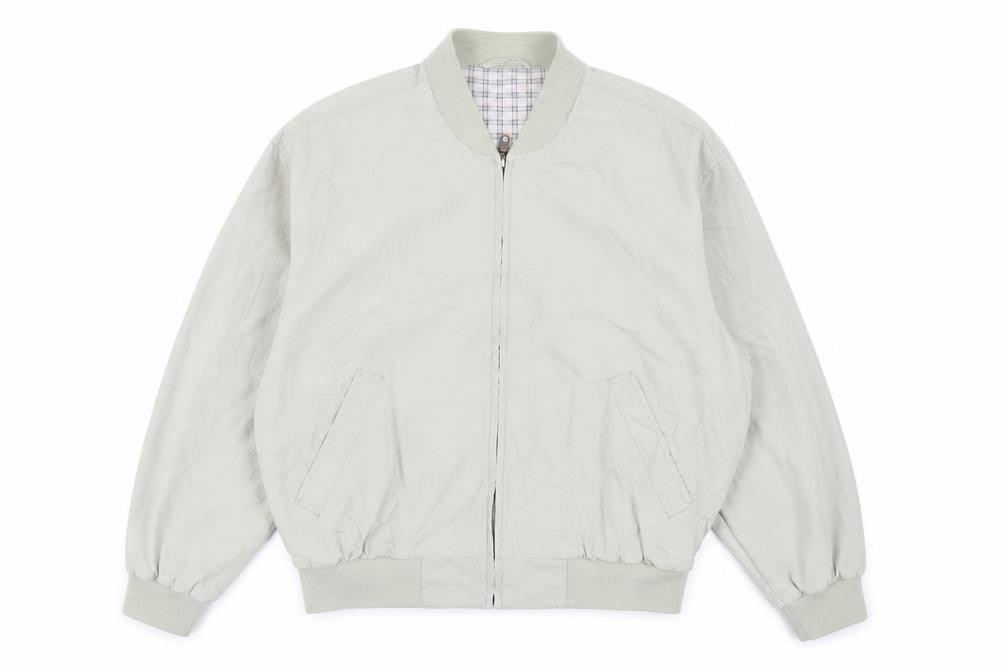 St Michael Mens Green Bomber Jacket Jacket Size L Zip - Vintage