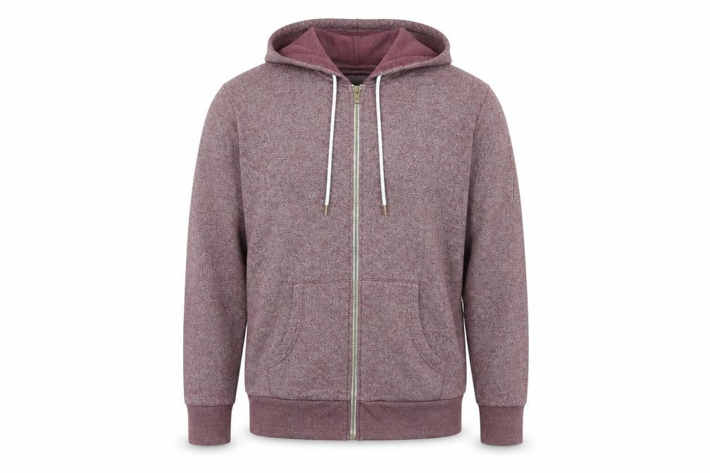 Twisted Soul Mens Purple Cotton Full Zip Hoodie Size L - Pockets