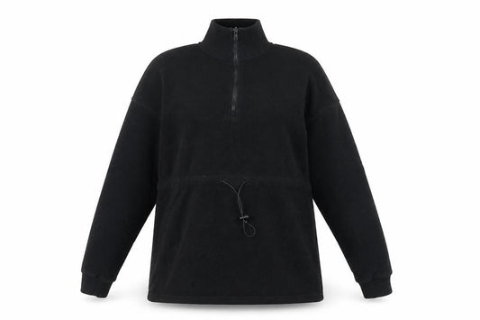 Active People Womens Black Polyester Pullover Sweatshirt Size 8 Drawstring - Adjustable Waist