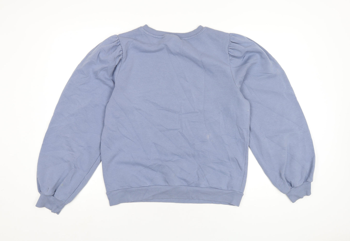 Saint Tropez Clothing Womens Blue Cotton Pullover Sweatshirt Size M Pullover