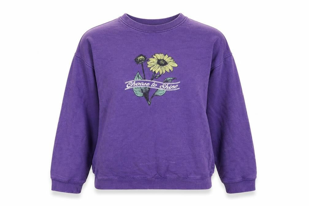 Heartbreak Womens Purple Cotton Pullover Sweatshirt Size 8 Pullover