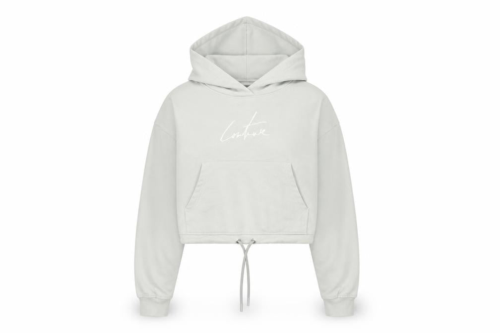 Couture Womens Green Cotton Pullover Hoodie Size M Pullover
