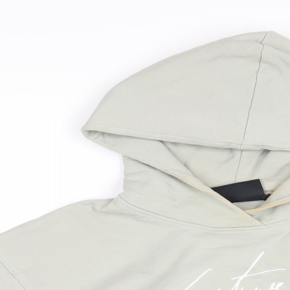 Couture Womens Green Cotton Pullover Hoodie Size M Pullover