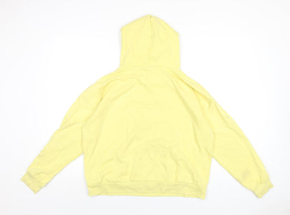 Preloved Disney Womens Yellow Cotton Pullover Hoodie Size 12 Pullover - Winnie the Pooh - Back