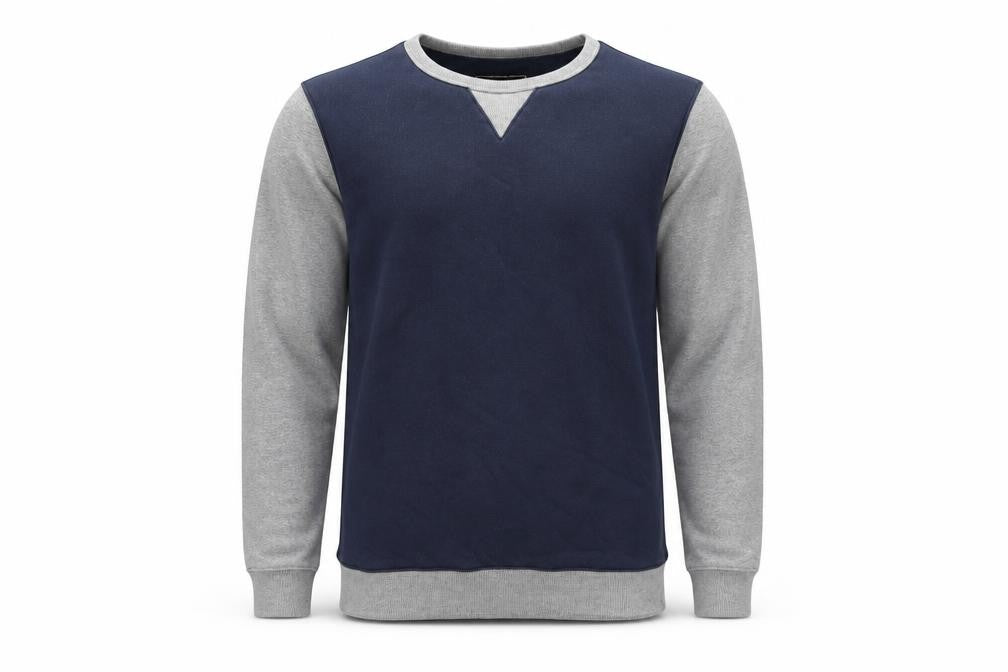 Your Turn Mens Blue Cotton Pullover Sweatshirt Size M