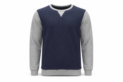 Your Turn Mens Blue Cotton Pullover Sweatshirt Size M