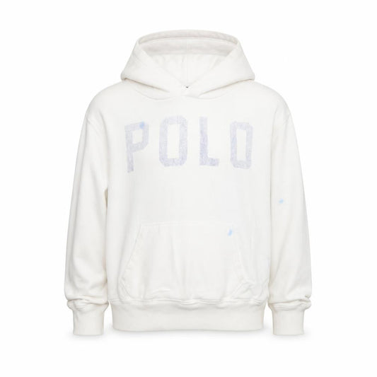 Polo Ralph Lauren Girls White Cotton Pullover Hoodie Size 8-9 Years Pullover