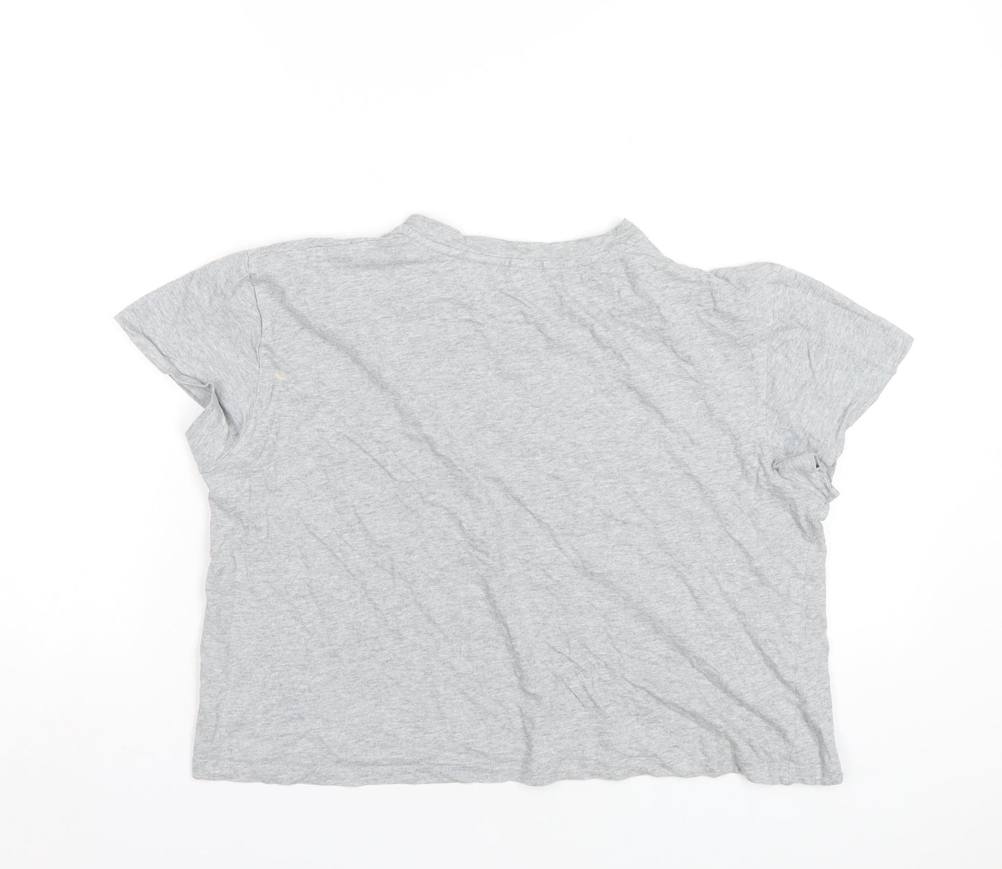 Disney Womens Grey Cotton Basic T-Shirt Size M Round Neck - Aristocats Marie