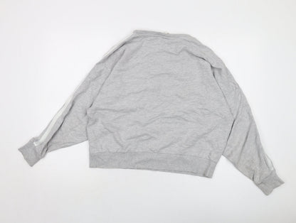 H&M Womens Grey Cotton Pullover Sweatshirt Size M Pullover