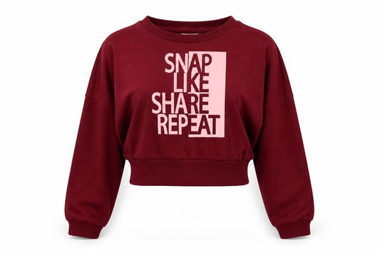 Miss Outrage Womens Red Cotton Pullover Sweatshirt Size M Pullover
