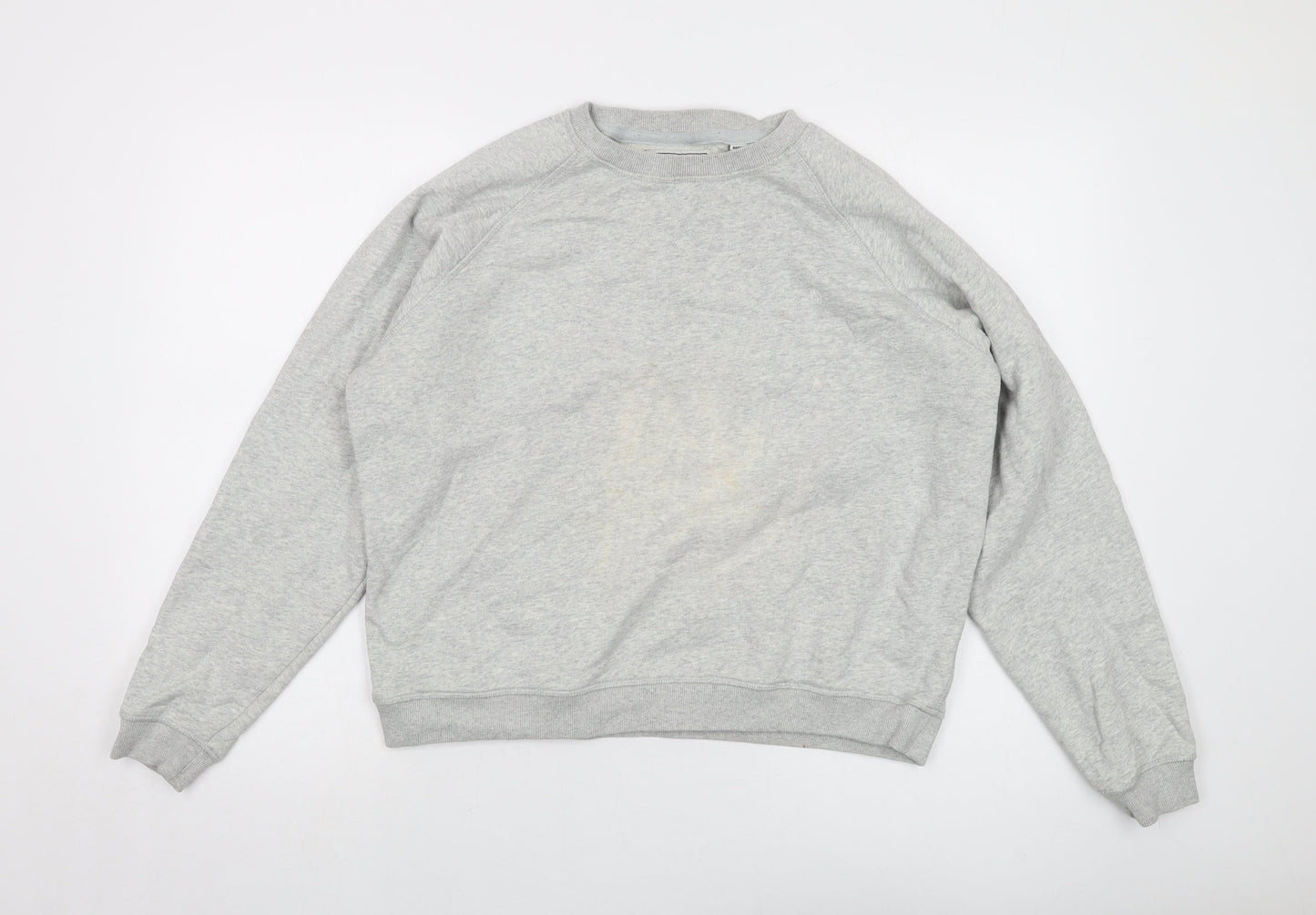 Jack Wills Womens Grey Cotton Pullover Sweatshirt Size 14 Pullover