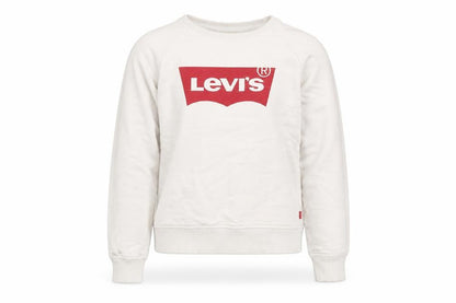 Levi's Girls White Cotton Pullover Sweatshirt Size 10 Years Pullover