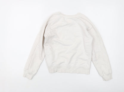 Levi's Girls White Cotton Pullover Sweatshirt Size 10 Years Pullover