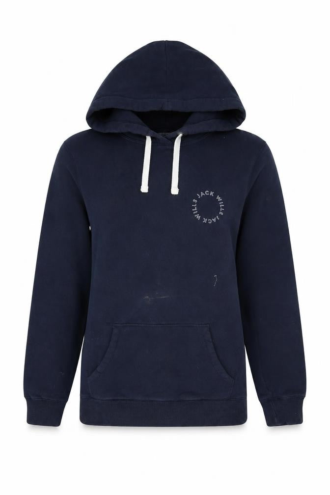 Jack Wills Womens Blue Cotton Pullover Hoodie Size 8 Pullover