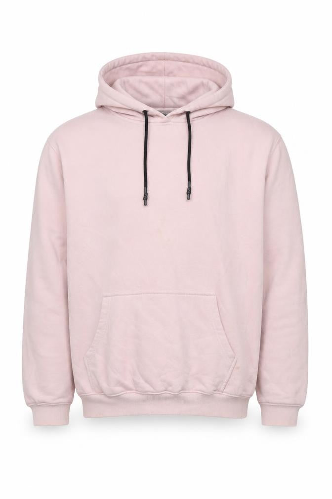 Addax Mens Pink Cotton Pullover Hoodie Size M