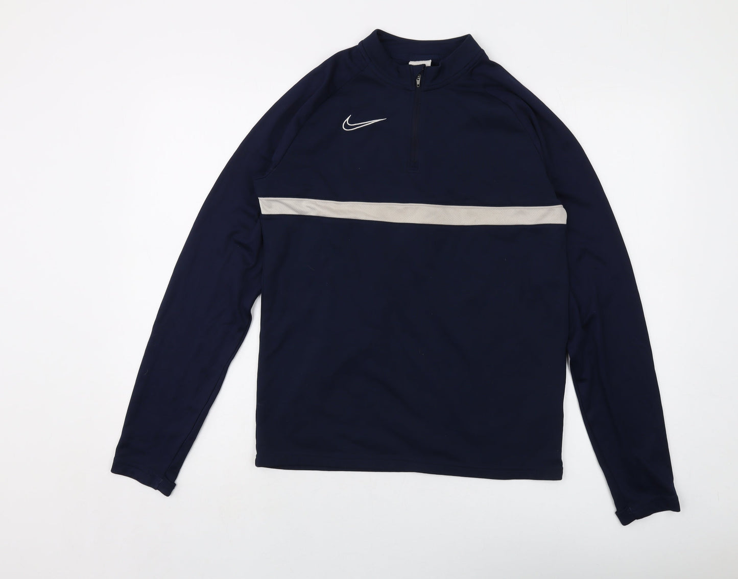 Nilke Boys Black Polyester Pullover Sweatshirt Size 13-14 Years Zip