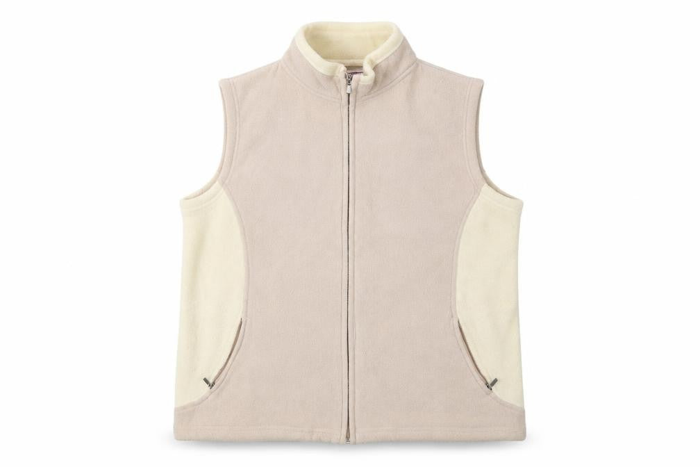 Bonmarché Womens Beige Jacket Waistcoat Size L Zip