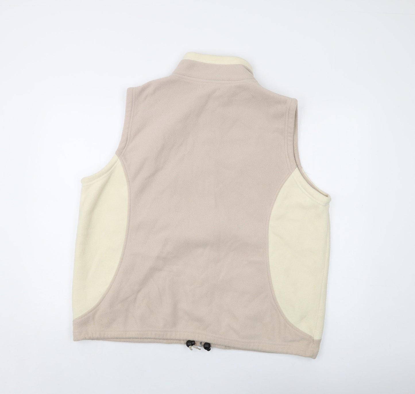 Bonmarché Womens Beige Jacket Waistcoat Size L Zip