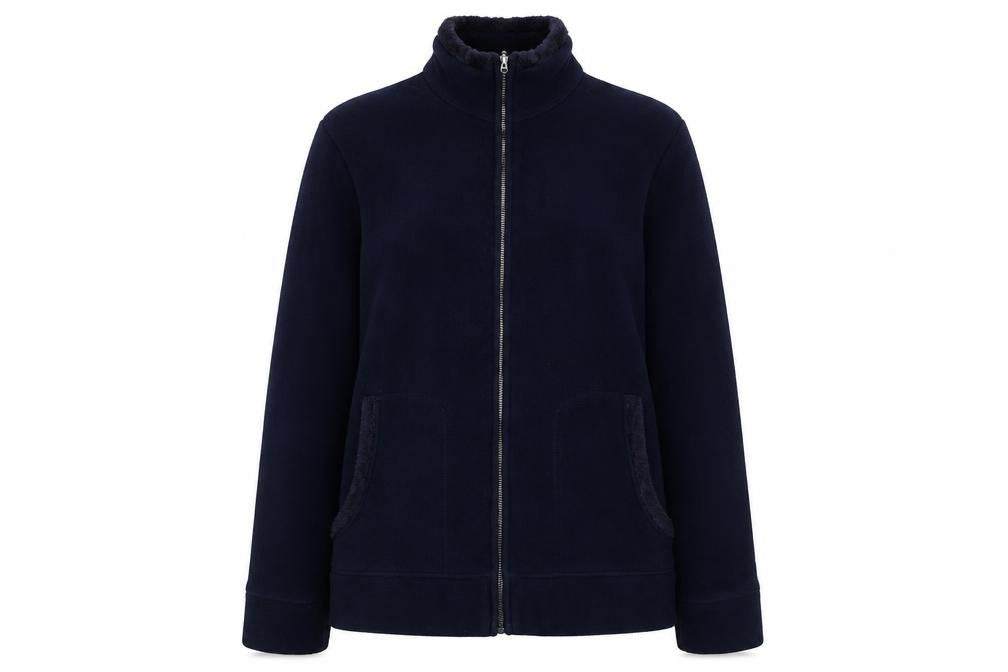 Marks & Spencer Womens Blue Jacket Size 10 Zip