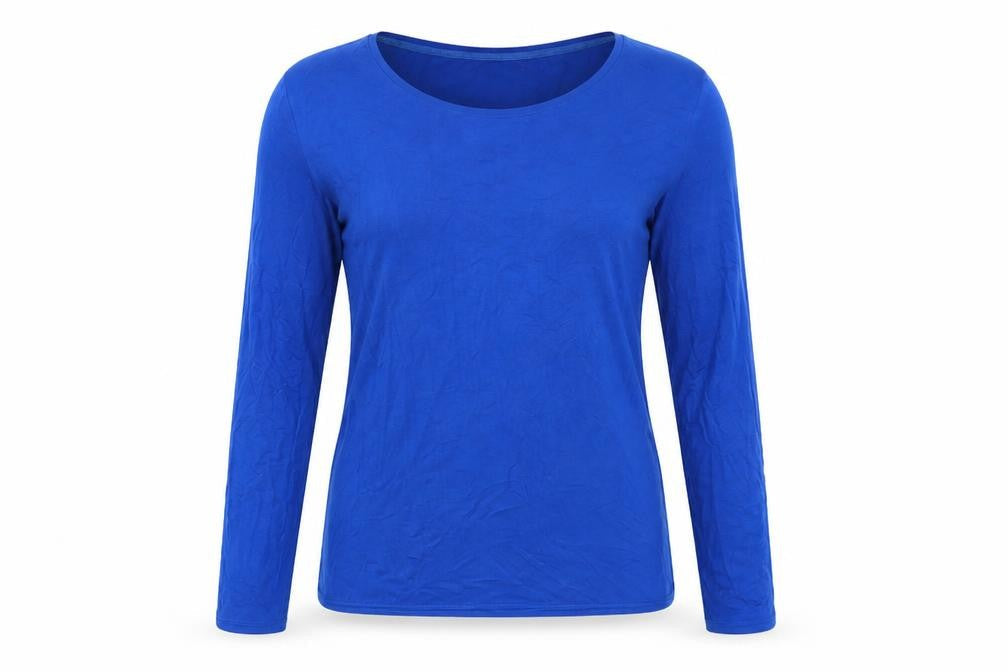 Autograph Womens Blue Modal Basic T-Shirt Size 10 Crew Neck