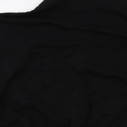 H&M Womens Black Polyester Pullover Sweatshirt Size L Zip