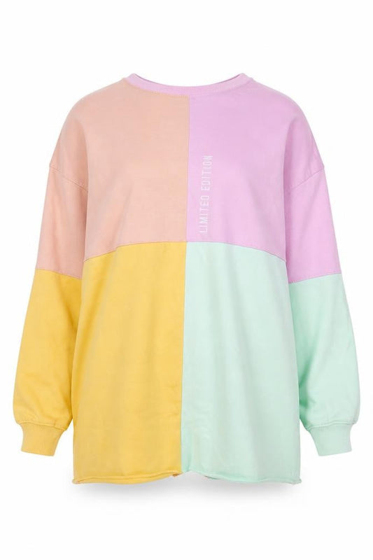 Missguided Womens Multicoloured Polyester Pullover Sweatshirt Size 8 Pullover