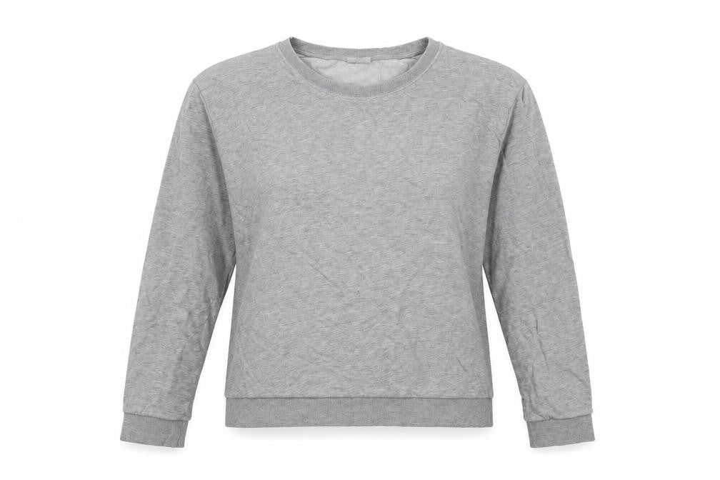 H&M Womens Grey Cotton Pullover Sweatshirt Size L Pullover