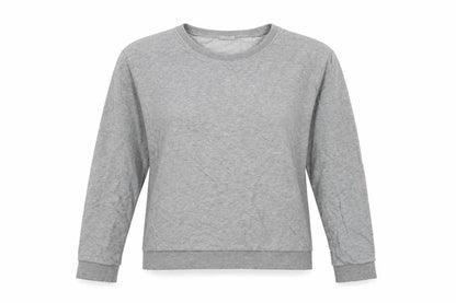 H&M Womens Grey Cotton Pullover Sweatshirt Size L Pullover