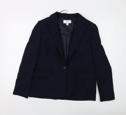 Marks & Spencer Womens Blue Jacket Size 12 Button
