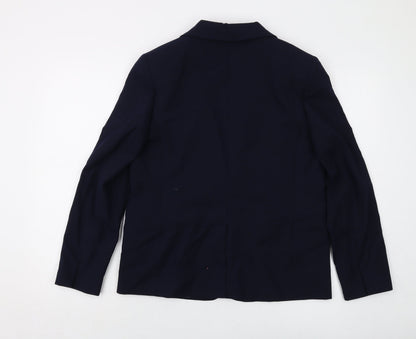 Marks & Spencer Womens Blue Jacket Size 12 Button