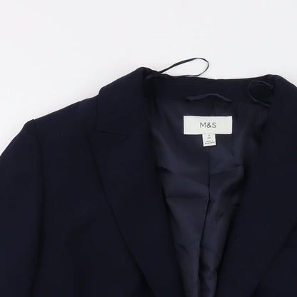 Marks & Spencer Womens Blue Jacket Size 12 Button