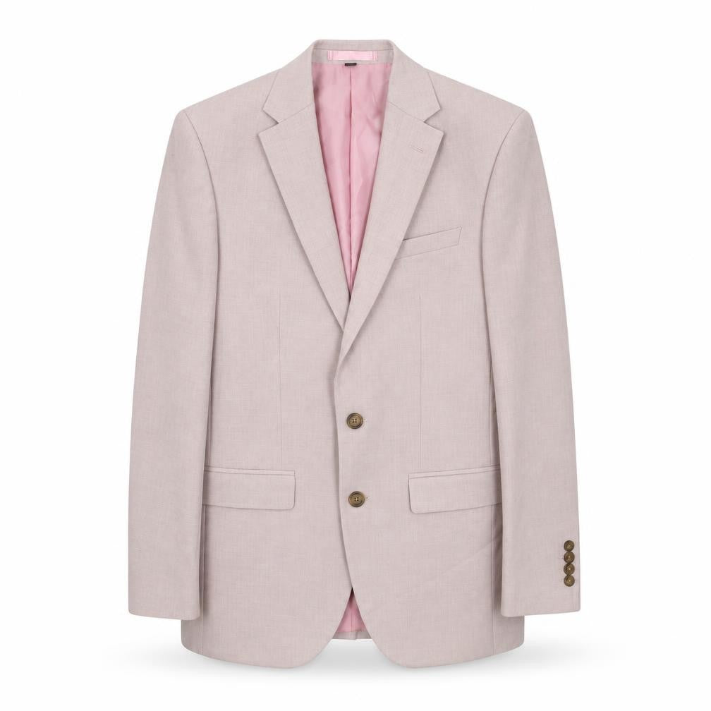 Marks & Spencer Mens Pink Polyester Jacket Suit Jacket Size 36 Regular
