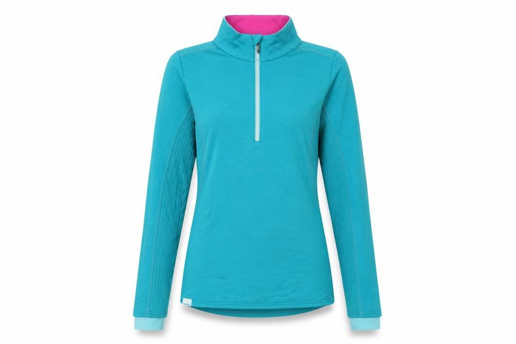 DECATHLON Womens Blue Polyester Pullover Sweatshirt Size S Zip