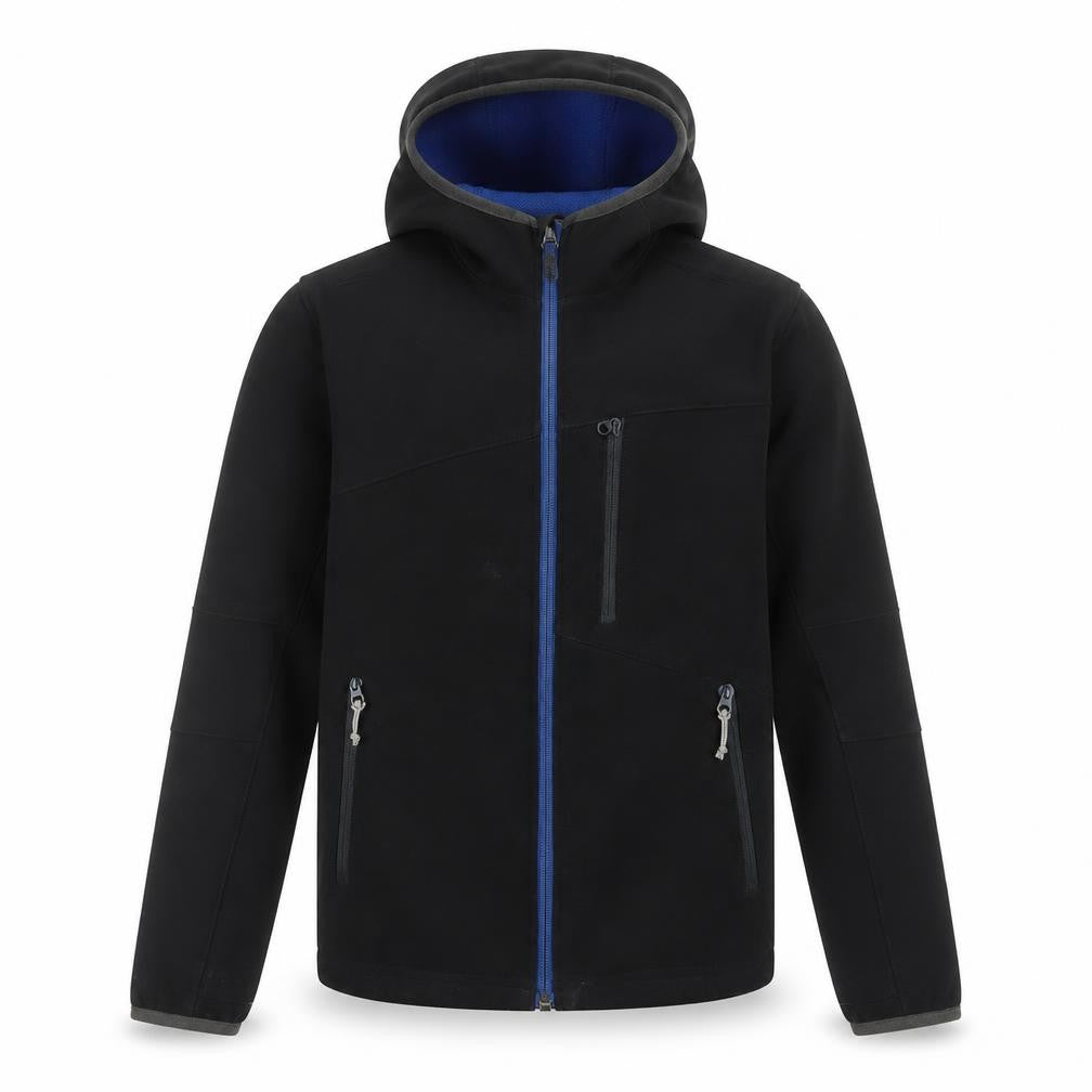 DECATHLON Boys Black Jacket Size 10 Years Zip