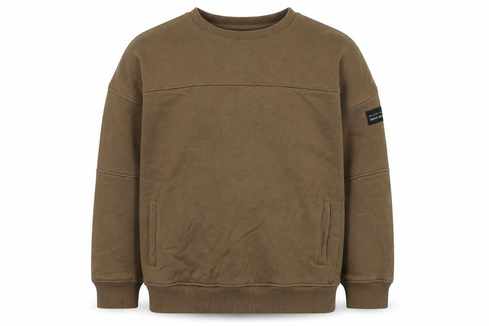 Next Boys Brown Cotton Pullover Sweatshirt Size 11 Years Pullover