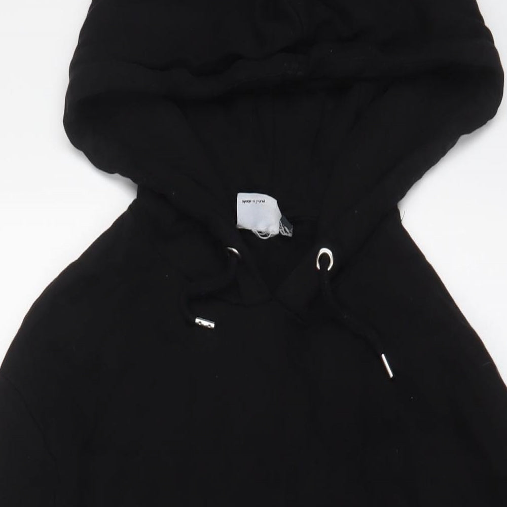 ASOS Mens Black Cotton Pullover Hoodie Size 2XL