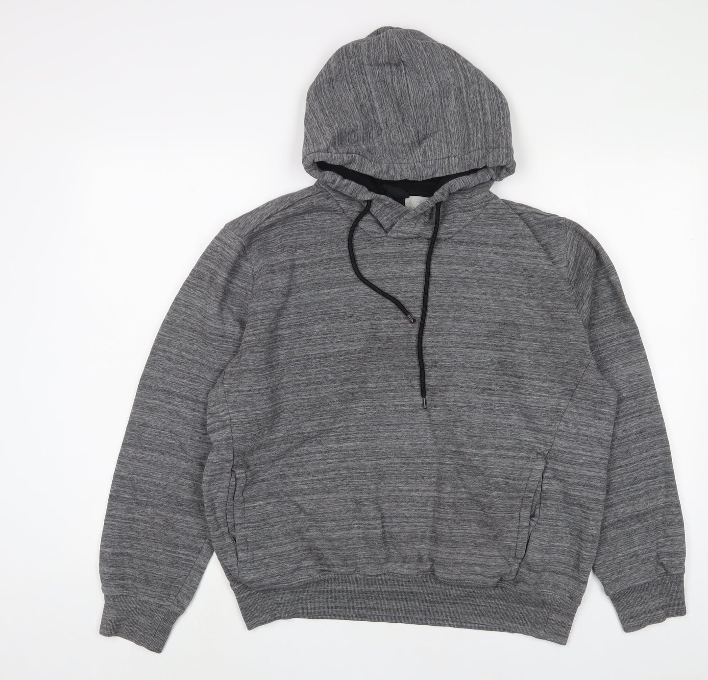 H&M Mens Grey Cotton Pullover Hoodie Size M