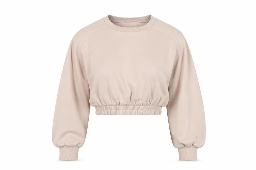 Zara Womens Pink Cotton Pullover Sweatshirt Size M Pullover